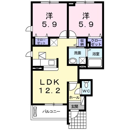 クローバーガーデンの物件間取画像